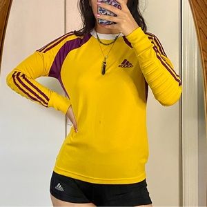 Yellow a Adidas goalie sweatshirt